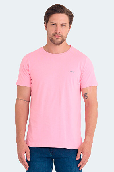 Slazenger Sander Ktn Set of 5 Men's T-Shirts - White - Gray - Navy Blue - Dark Green - Light Pink