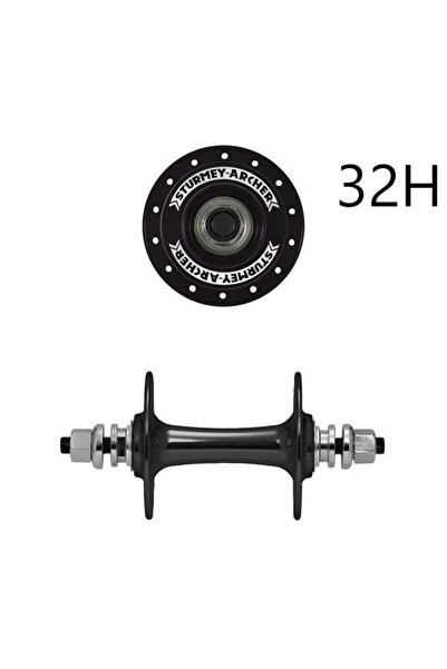 PİLO Butuc față cu o singură viteză, negru, Sturmey-Archer Hbt30, 32h