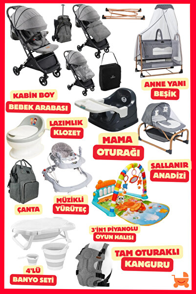 ÖYKÜ BEBEK DUNYASI Moms Bagaj Yeni Doğan Bebek Çeyiz Seti (19 Parça) Küçük Dü...