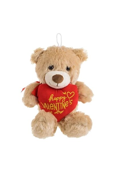 IRO Beige Plush Bear with Red Heart 24 cm