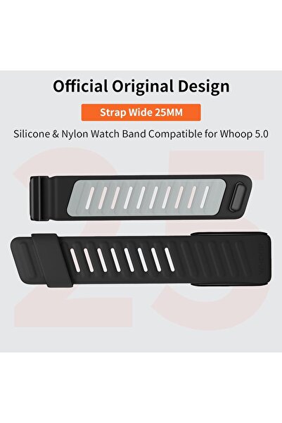 NEONI Sport Band Compatible with WHOOP 5.0 – Soft Silicone Adjustable Replacement Strap (Not for