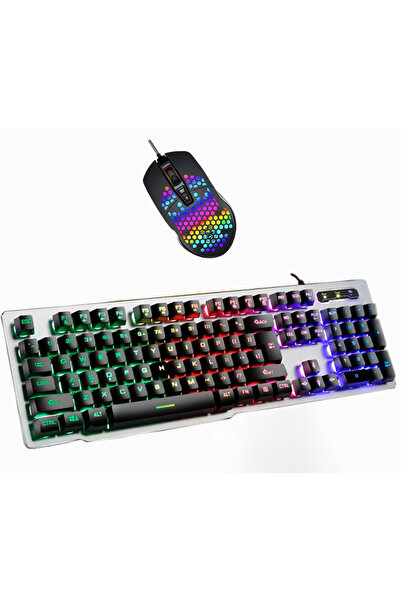 OEM Andowl QK809 USB RGB gaming keyboard and mouse set