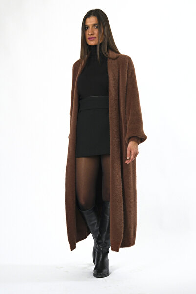 ABBRA Women's Long Beard Knitwear Cardigan