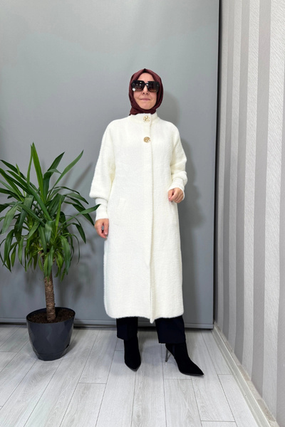Ghisa Coat Ecru 26Kgskbn6554