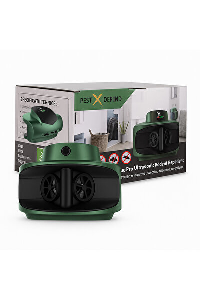 Pest x Defend Aparat profesional anti rozatoare cu ultrasunete si pulsuri ult...