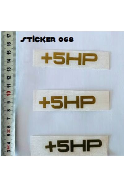 EYBA STİCKER Sticker068 2x5cm +5hp 1 Piece Sticker Gold Color