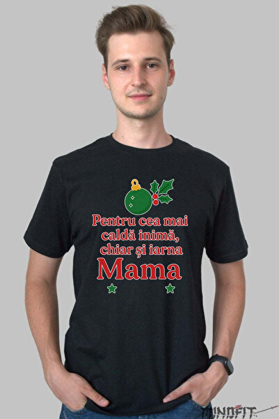 GILDAN Tricou De Craciun Pentru Mama Cu Inima Calda Barbat