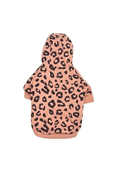 OEM Pink Leopard Hoodie with Sleeves & Hood for Pets, XL