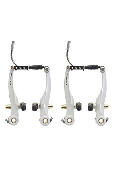 PİLO Set frâne Promax din aluminiu V-Brake, alb, 110 mm