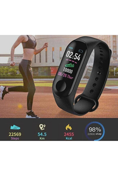 OEM SmartBand M7 BLACK Fitness Tracker Heart Rate Monitor Health Bracelet