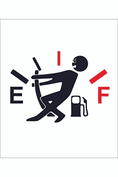 EYBA STİCKER Sticker Fuel Indicator Tank Cover Sticker