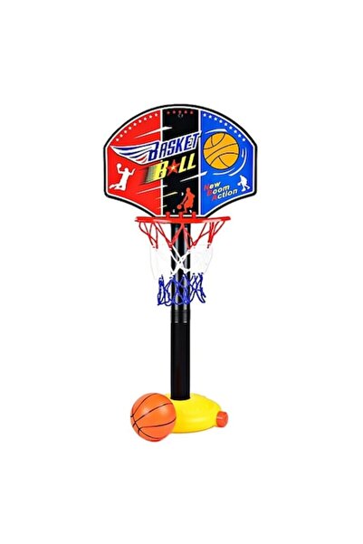 Nebunici Coș de baschet pentru copii cu suport reglabil, 115 cm, minge și pom...