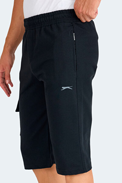 Slazenger Neck I Men's Pocket Capri Black Shorts