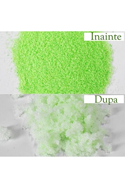 UNIQVIBE Jelly Spa Bath Salt Set with Gel Effect, Hydration and Aromatherapy, Green Tea