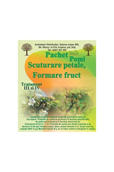 Solarex Pachet de tratament III - IV pentru pomi fructiferi pentru 50 litri d...