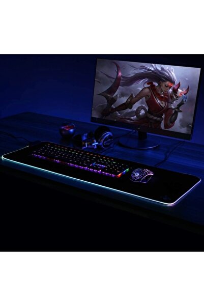 OEM FGD-02 gaming mouse pad with RGB LED lighting