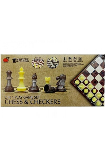 adar Комплект магнитни шах и дама, 31x16x4,5 см, за възраст 3+