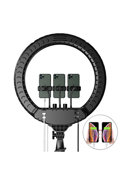 Generic 18" LED Ring Light for Video Recording & Streaming | Adjustable Light Modes + Remote