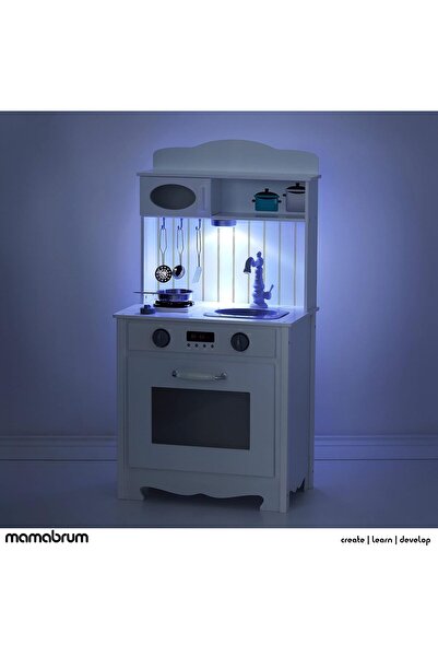 My modern game White wooden kitchen toy for children