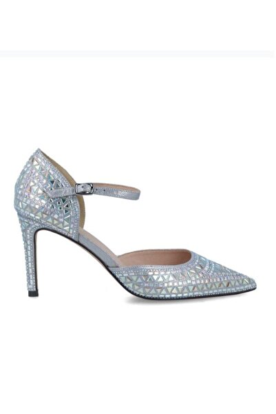 MENBUR Silver stiletto shoes with mirror crystals and high heels