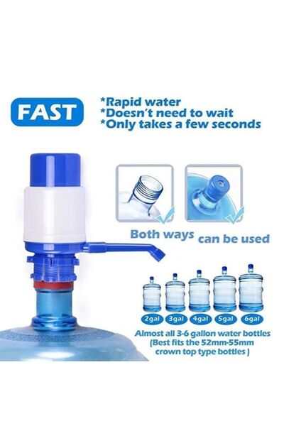 The comprehensive house مضخة مياه يدوية لمياه الشرب - أبيض/أزرق