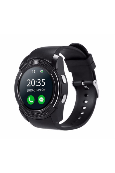 OEM Ceas Smartwatch V8 cu functie apelare SMS camera Bluetooth Android Negru