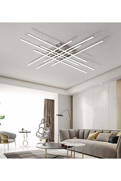 Generic Ceiling Chandelier, Black, 3 LED Lights, 80 cm Diameter