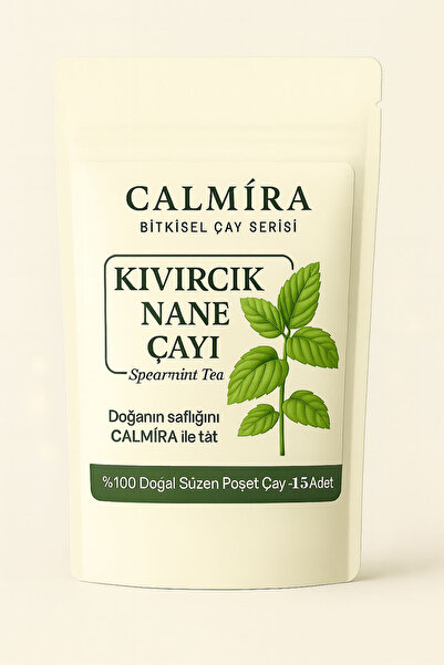 CALMİRA Kıvırcık Nane Çayı 15 Süzen Poşet / Spearmint Tea / Pcos & Sindirim Dostu / 15 Gün