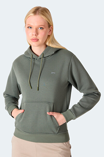 Slazenger MISTY I Γυναικείο φούτερ με κουκούλα Χακί