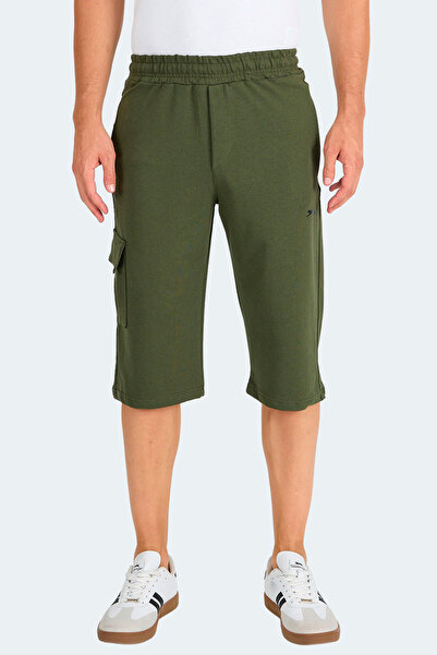 Slazenger Neck I Men's Pocket Capri Khaki Shorts