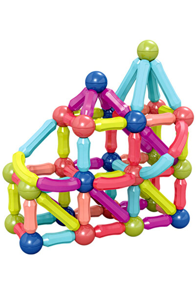 OEM Magnetic Bar Blocks Construction Set, 128 Pieces – Educational Game for Children +3 Years