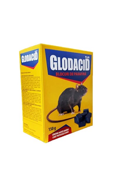 INPA FASHION Rodenticide bait, wax/paraffin blocks, Glodacid / Ratimor, 150 g