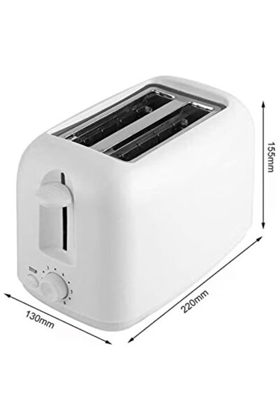 Denx 2 Slice Bread Toaster 650 Watts With 6 Different Temperature Levels For Toasting Bread Dx1781