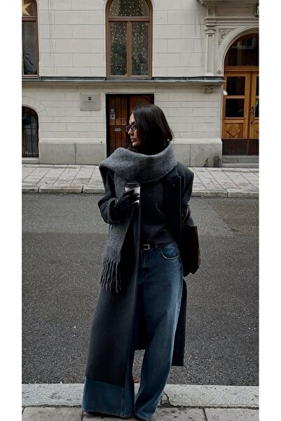 AMENA JELEWRY Gri Atkı