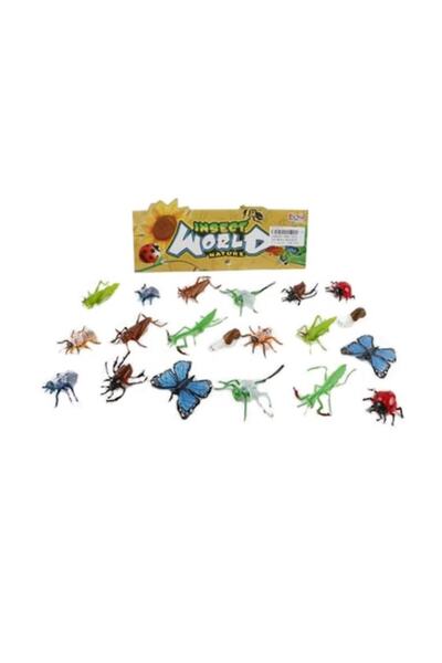 OEM Set of 11 Insects, Insect World Nature, multicolor, 6 cm