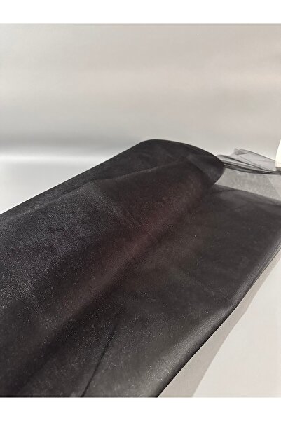 edalle Siyah Kristal Tül 100*300 Cm | Düğün, Kına, Nişan, Araba, Konvoy, Kapı, Bohça, Kapı Süsleme Tülü