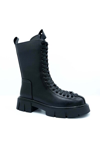 BETINA SCARPE Ghete damă din piele, interior căptușit cu blană, fermoar later...