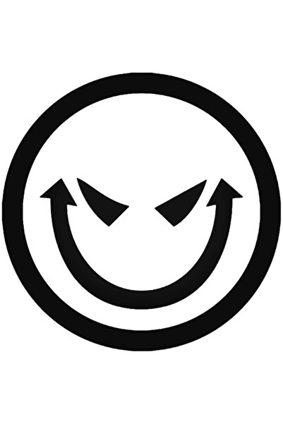 EYBA STİCKER ملصق حائط ياباني من Evil Smiley Jdm مقاس 20 سم