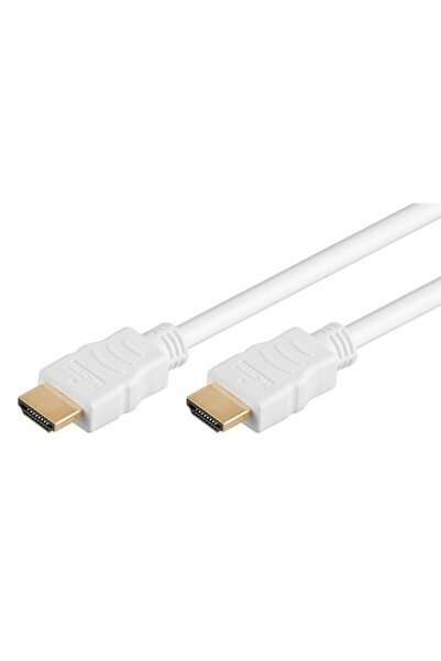 goobay HDMI 2.0 Cable with Ethernet 61018, 18Gbit/s, 4K, 1m, white