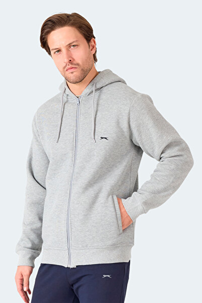 Slazenger سترة رياضية رجالية من MAJESTIC I مزودة بسحّاب و بغطاء رأس جيوب بالل...