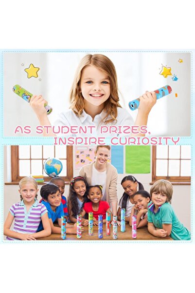 SNAPTRON 12 Pcs Kaleidoscope Set – Mini Colorful Party Favors for Kids