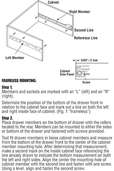 Prime-Line MP7210 Drawer Slide Kit – 15-3/4 in, Self-Closing, White (1 Pair)