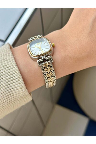 MERW ساعة يد نسائية من سلسلة فينتاج من إيمي موديل ذهبية اللون وسلسلة معدنية ف...