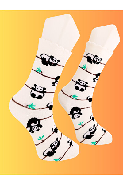Shuttle Park Special Series Happy Colorful Cute Panda Patterned Socks Fun Comfortable Stylish Design Style Socks