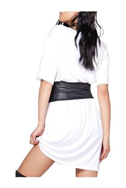 OEM Choker Corset T-shirt Dress, White