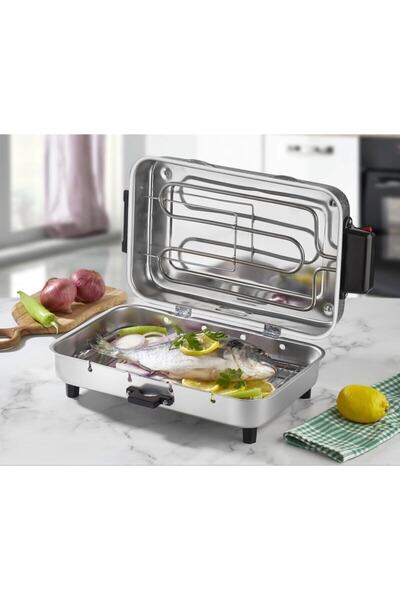 TANER Standart Boy Elektrikli Izgara Mangal Barbekü 31*21 cm - 950 W Tnrz1700