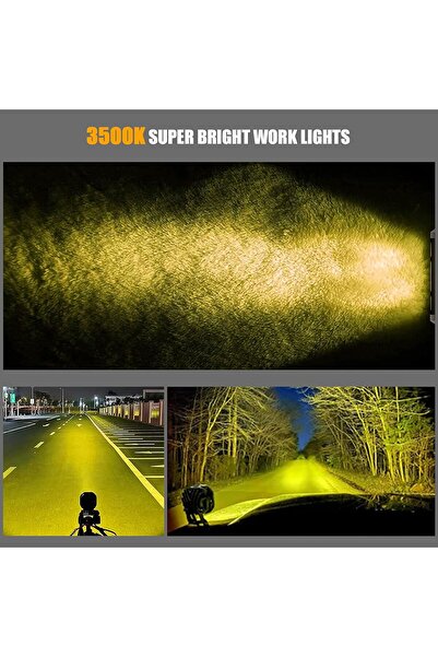 MR.SMART F.T.C Mr.Smart LED Car Fog Light, High Power 4-LED Pods, Yellow Lens, Set of 2.