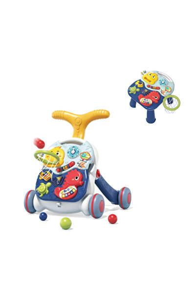 Denn Store Antemergator si masuta de activitati pentru bebelusi, functie 2in 1, cu panou de activități si joaca