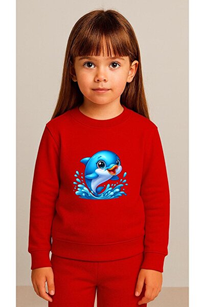 playwear سترة رياضية للأطفال BALINA SU B مطبوع للفتيات والأولاد برقبة دائرية ...