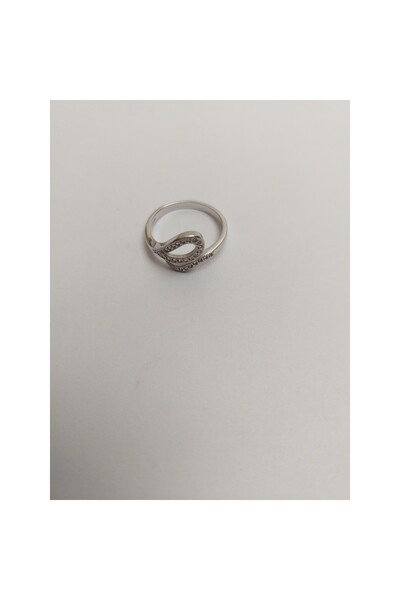 Jolie Silver Silver 925 Snake Ring with Stones, Jolie Silver, 2.3 g, 1 cm x 1.5 cm, M 54